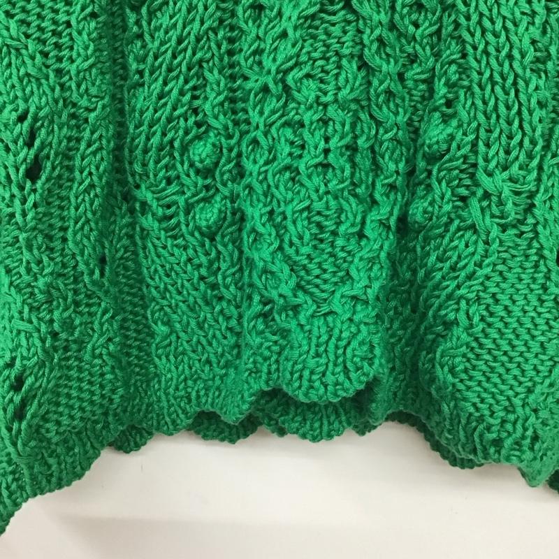 ザラ ZARA ニット、セーター 半袖 M 無地 緑 / グリーン /  レディース USED 古着 中古 10139388