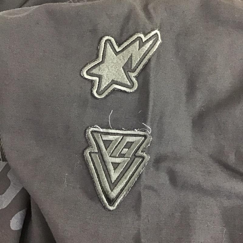 アベイシングエイプ A BATHING APE ジャケット、上着 ジャケット、ブレザー 長袖シャツ カラーシャツ ポケットシャツ 長袖カットソー XL プリント 黒 / ブラック /  メンズ USED 古着 中古 10118075