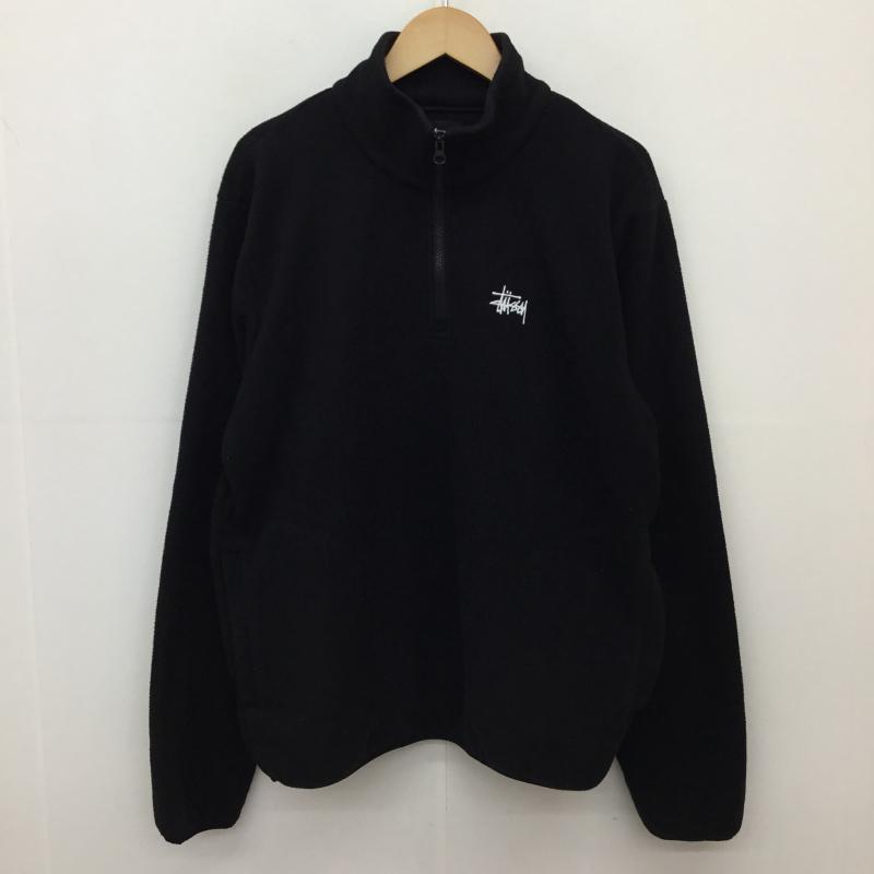 ステューシー STUSSY ジャケット、上着 ジャケット、ブレザー フリースジャケット L ロゴ、文字 黒 / ブラック /  メンズ USED 古着 中古 10138705