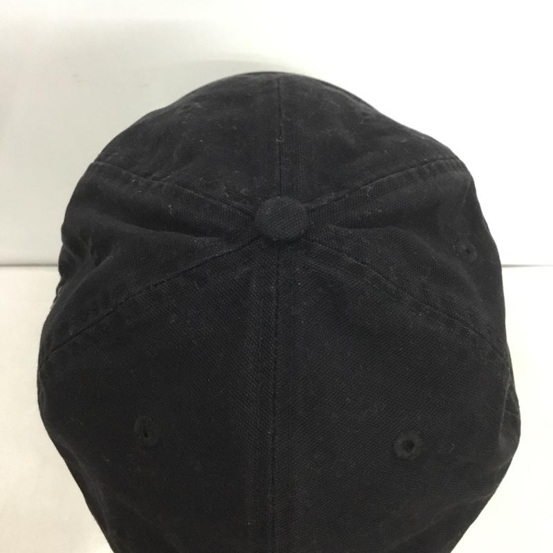 カーハート Carhartt 帽子 キャップ 103938 001 Cotton Canvas Cap ロゴ、文字 黒 / ブラック /  メンズ USED 古着 中古 10147140