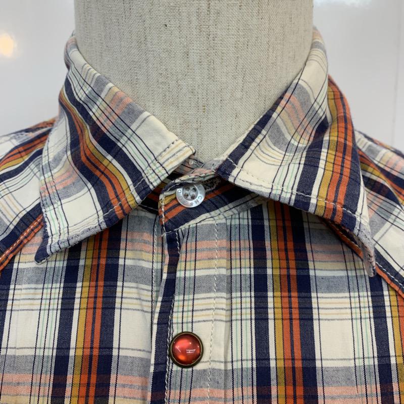 スコッチアンドソーダ SCOTCH＆SODA シャツ、ブラウス 半袖 カジュアルシャツ チェック ロゴ S チェック X ロゴ、文字 マルチカラー / マルチカラー /  メンズ USED 古着 中古 10034742