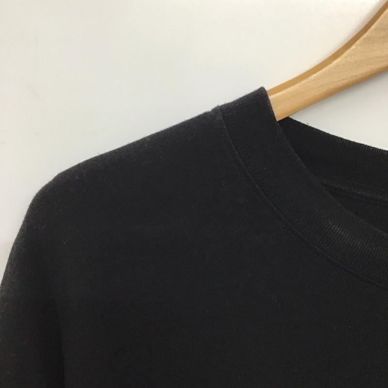 ハフ HUF カットソー 長袖 長袖カットソー プリントカットソー クルーネック XXL ロゴ、文字 黒 / ブラック /  メンズ USED 古着 中古 10145718