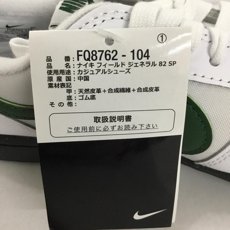 ナイキ NIKE スニーカー スニーカー FIELD GENERAL 82 SP ロゴ、文字 白 / ホワイト / X 緑 / グリーン /  メンズ USED 古着 中古 10128624