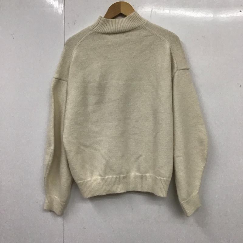 マウジー MOUSSY ニット、セーター 長袖 010EAF70-6030-1 HN COCOON SLEEVE KNIT FREE 無地 オフホワイト / オフホワイト /  レディース USED 古着 中古 10119580
