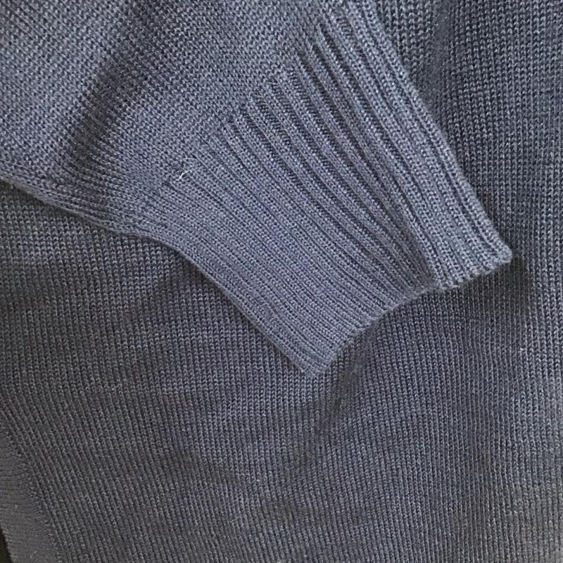 セシルマクビー CECIL McBEE カーディガン 長袖 長袖ニットロングカーディガン リブニットカーディガン 前ボタン M 無地 紺 / ネイビー /  レディース USED 古着 中古 10117913