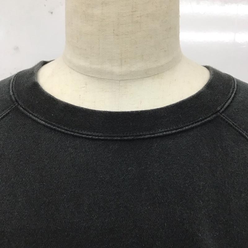 エッセンシャルズ ESSENTIALS トレーナー 長袖 長袖トレーナー スウェット クルーネック リブスウェットカットソー L ロゴ、文字 黒 / ブラック /  メンズ USED 古着 中古 10123145