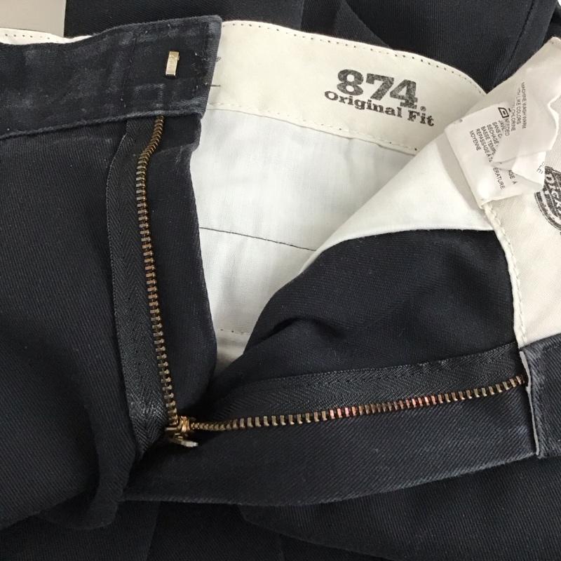 ディッキーズ Dickies パンツ ワークパンツ、ペインターパンツ ワークパンツ ワイドパンツ カジュアルパンツ 34 無地 黒 / ブラック /  メンズ USED 古着 中古 10150377