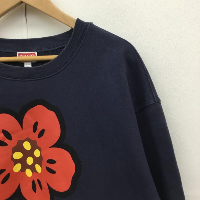 ケンゾー KENZO トレーナー 長袖 Boke Flower FD55SW4454ME XL プリント X ロゴ、文字 紺 / ネイビー / X 黄 / イエロー / X 赤 / レッド / X 白 / ホワイト /  メンズ USED 古着 中古 10124390