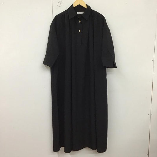 古着 USED ワンピース ロングスカート ヘリンドットサイ HERIN.CYE シャツワンピース FREE 無地 黒 / ブラック /  レディース USED 古着 中古 10128908