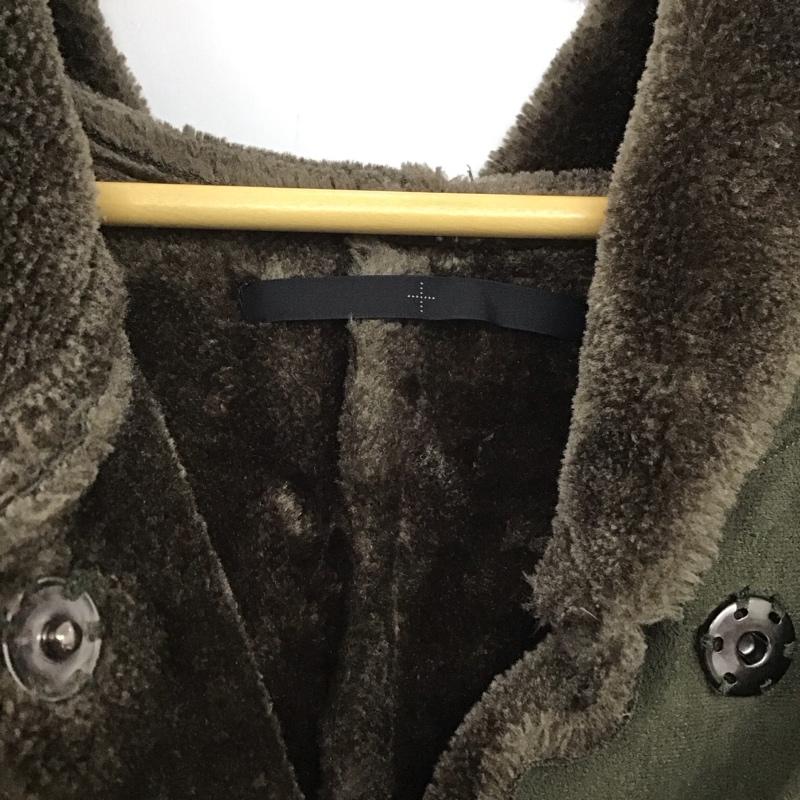 ケービーエフプラス KBF+ コート コート一般 長袖ロングコート アウター カジュアルジャケット ONE SIZE 無地 カーキ / カーキ /  レディース USED 古着 中古 10147224