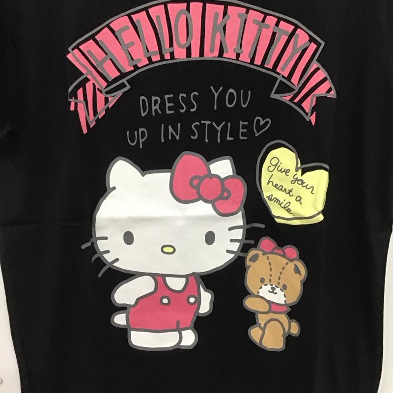 古着 USED Tシャツ 半袖 ハローキティ M キャラクター X プリント 黒 / ブラック /  レディース USED 古着 中古 10147690