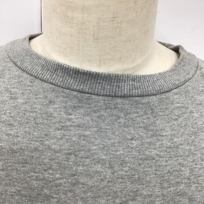 チャンピオン Champion トレーナー 七分袖 c3-q034 M プリント X 刺繍 灰 / グレー /  メンズ USED 古着 中古 10121754