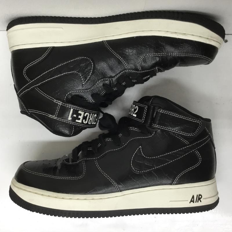 ナイキ NIKE スニーカー スニーカー AIR FORCE 1 MID  07 LX エア フォース 1 ミッド  07 LX DV1029-010 26.5cm ロゴ、文字 X アニマル柄 黒 / ブラック /  メンズ USED 古着 中古 10108154