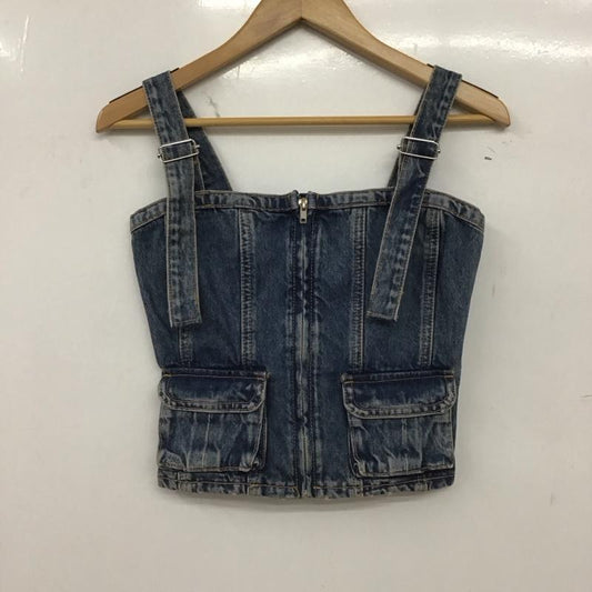 ザラ ZARA キャミソール キャミソール 3607/210/407 デニム XS 無地 青 / ブルー /  レディース USED 古着 中古 10149093