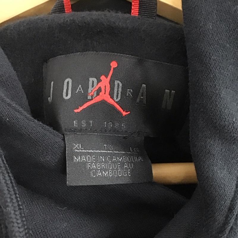 エアジョーダン AIR JORDAN パーカー 長袖 19SS ParisSaintGerman プルオーバーパーカー XL ロゴ、文字 黒 / ブラック /  メンズ USED 古着 中古 10144536