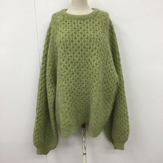 セレクトモカ select MOCA ニット、セーター 長袖 10007389-3 長袖セーター 長袖ニットカットソー クルーネックカットソー FREE 無地 緑 / グリーン /  レディース USED 古着 中古 10110814