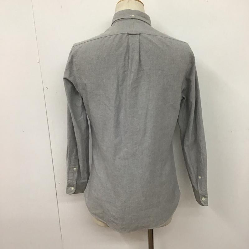 ラルフローレン RALPHLAUREN シャツ、ブラウス 長袖 長袖シャツ ボタンダウンシャツ カジュアルシャツ カラーシャツ M ロゴ、文字 灰 / グレー /  メンズ USED 古着 中古 10106606