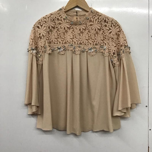 リリー ブラウン Lily Brown シャツ、ブラウス 七分袖 LWFT161815 ビジュー FREE 無地 桃 / ピンク /  レディース USED 古着 中古 10138016