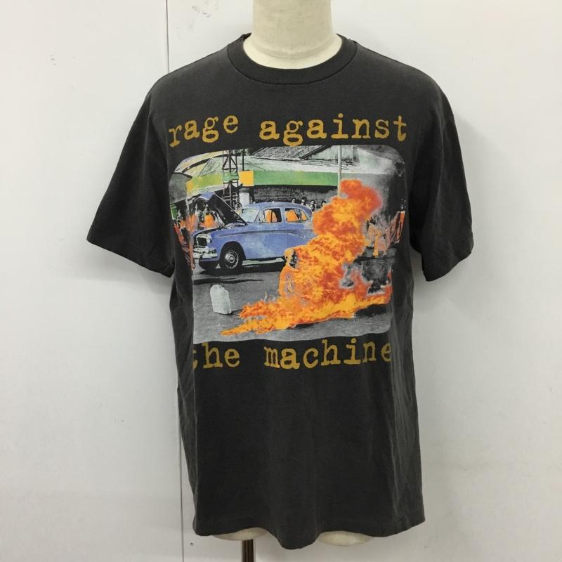 古着 USED Tシャツ 半袖 半袖カットソー プリントTシャツ クルーネックカットソー バンドTシャツ リプリント rageagainst プリント 黒 / ブラック /  メンズ USED 古着 中古 10120824