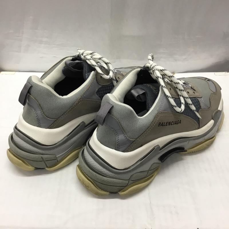 バレンシアガ BALENCIAGA スニーカー スニーカー 536737 TRIPLE S 27cm 27.0cm ロゴ、文字 白 / ホワイト / X 灰 / グレー /  メンズ USED 古着 中古 10121833