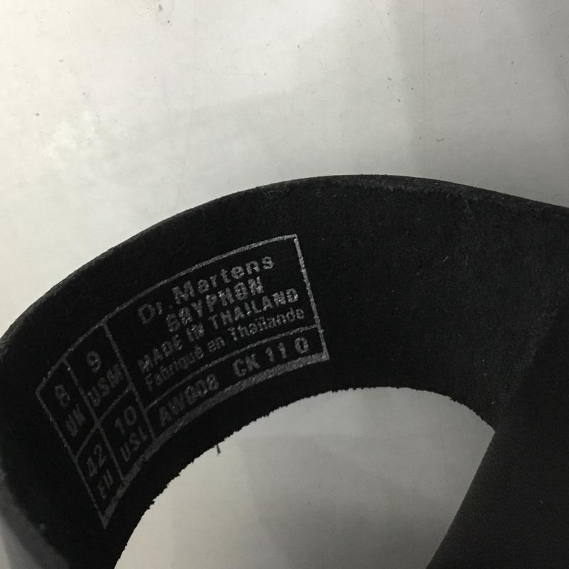 ドクターマーチン Dr.Martens サンダル サンダル AW008 CK110 GRYPHON レザー UK8 箱有 US：9 無地 黒 / ブラック /  メンズ USED 古着 中古 10125083