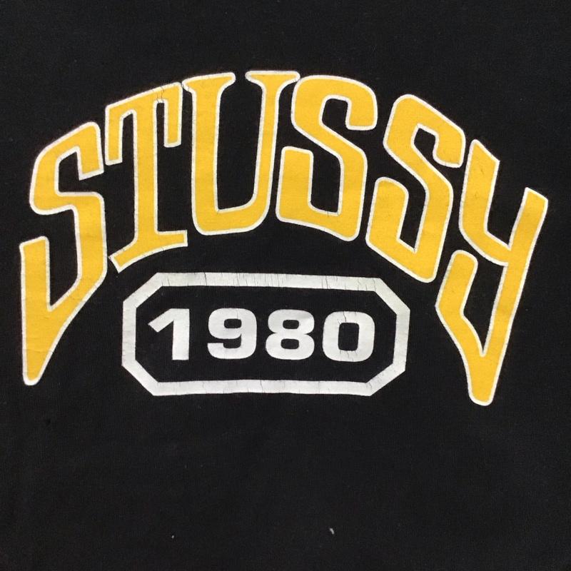 ステューシー STUSSY Tシャツ 半袖 半袖カットソー プリントTシャツ クルーネックカットソー S ロゴ、文字 黒 / ブラック /  メンズ USED 古着 中古 10150589
