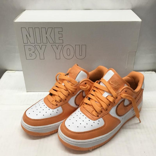 ナイキ NIKE スニーカー スニーカー CT3655-991 AIR FORCE 1 BY YOU 23.5cm 箱有 23.5cm ロゴ、文字 白 / ホワイト / X 橙 / オレンジ /  レディース USED 古着 中古 10114836