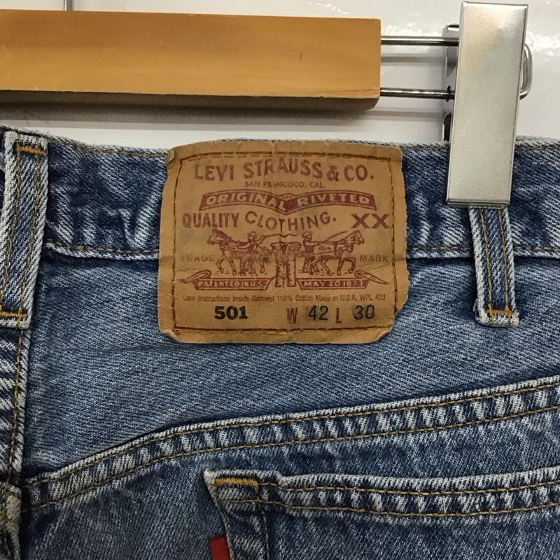 リーバイストラウスアンドコー Levi Strauss & co. パンツ デニム、ジーンズ デニムパンツ ワイドパンツ カジュアルパンツパンツ Gパン 42インチ 無地 インディゴ / インディゴ /  メンズ USED 古着 中古 10140464