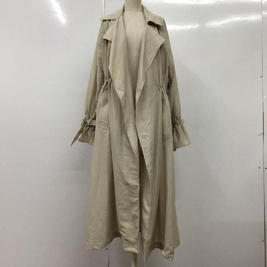 ローリーズファーム LOWRYS FARM コート トレンチコート LF722001AD ドロスト FREE 無地 ベージュ / ベージュ /  レディース USED 古着 中古 10115023