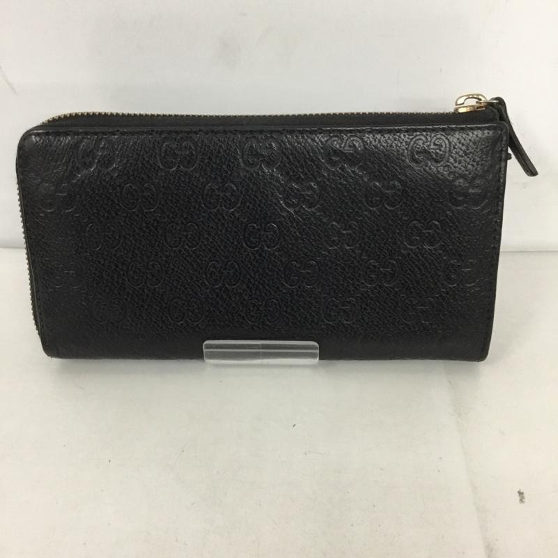グッチ GUCCI 財布 長財布 L 総柄 黒 / ブラック /  メンズ USED 古着 中古 10128831