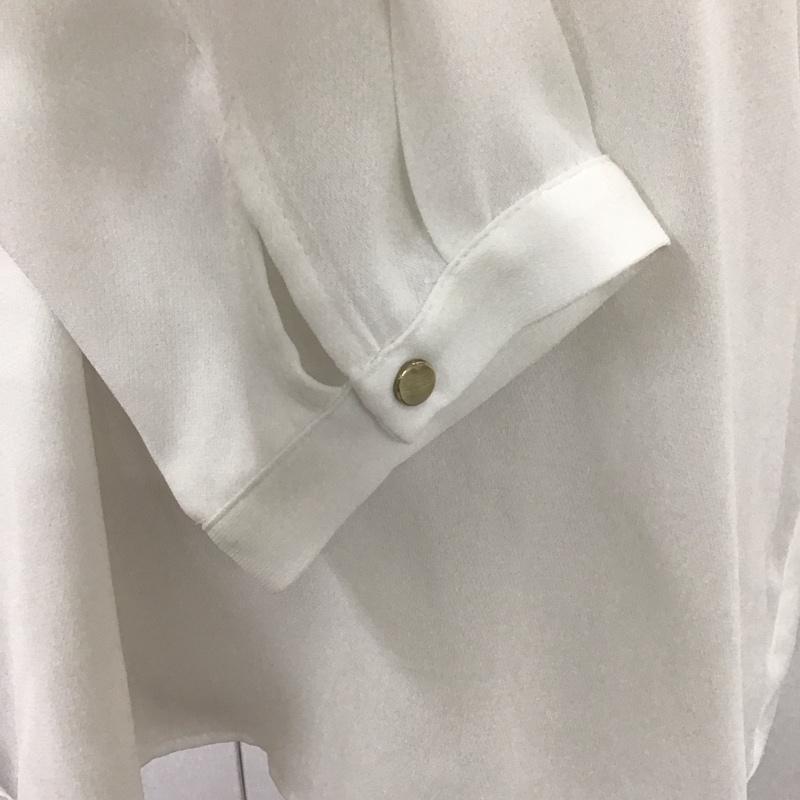 ザラ ZARA カットソー 長袖 7696 381 251 スキッパー S 無地 白 / ホワイト /  レディース USED 古着 中古 10113485
