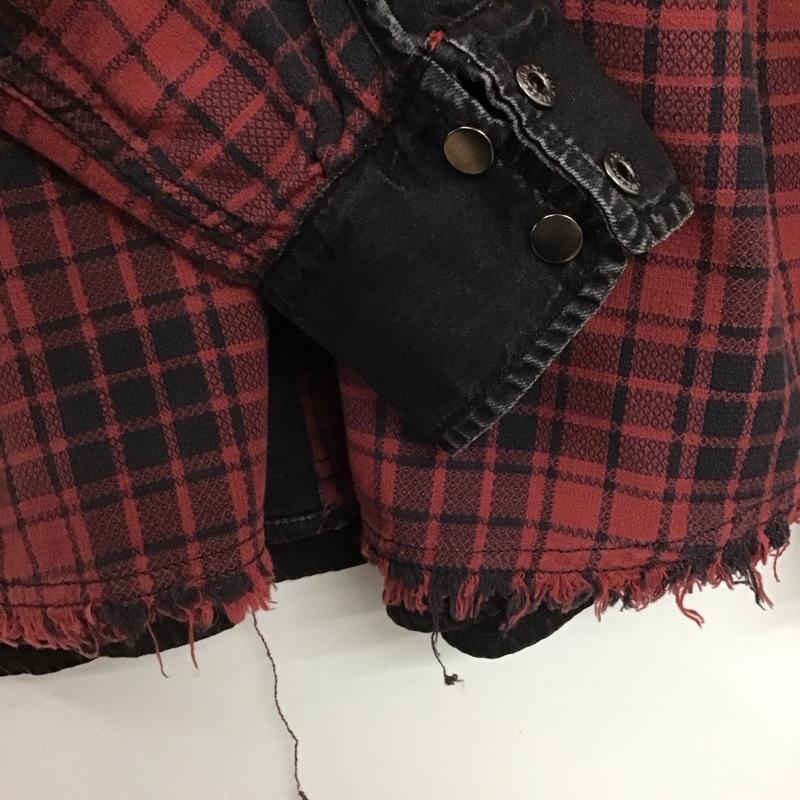 ディーゼル DIESEL シャツ、ブラウス 長袖 長袖シャツ チェックシャツ カラーシャツ M チェック 赤 / レッド /  メンズ USED 古着 中古 10141902