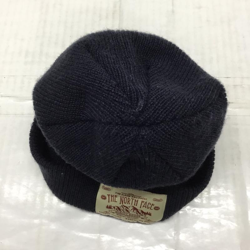 ザノースフェイス THE NORTH FACE 帽子 ニット帽 NN41620 ステッチワークビーニー FREE ロゴ、文字 紺 / ネイビー /  メンズ USED 古着 中古 10121829