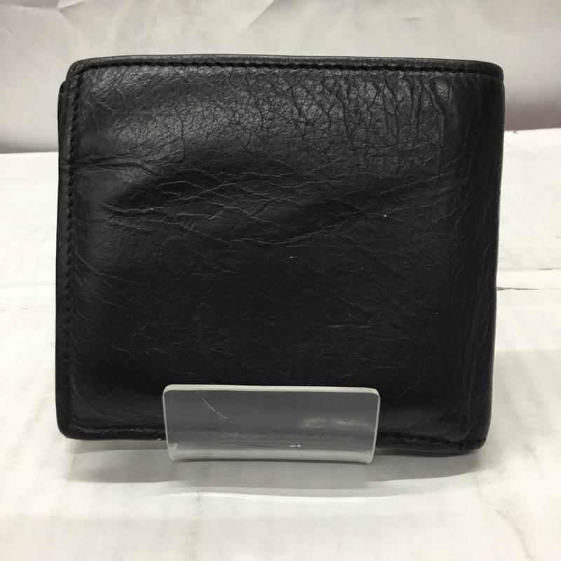 バレンシアガ BALENCIAGA 財布 二つ折り 487435 レザー 箱有 ロゴ、文字 黒 / ブラック /  メンズ USED 古着 中古 10113528