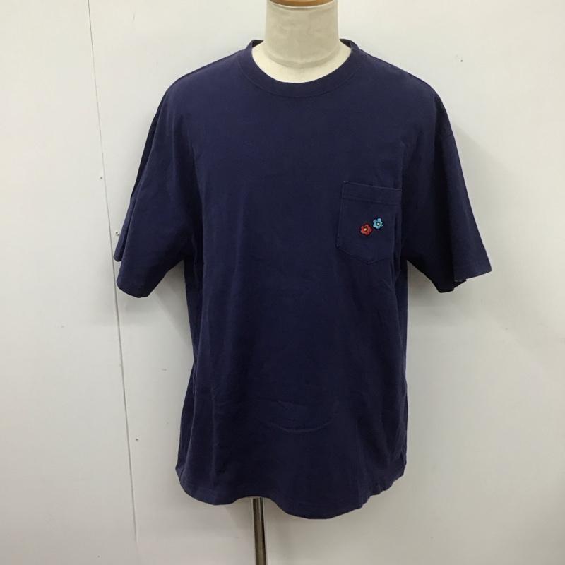 エクストララージ XLARGE Tシャツ 半袖 半袖カットソー プリントTシャツ クルーネックカットソー XL ロゴ、文字 紺 / ネイビー /  メンズ USED 古着 中古 10126656