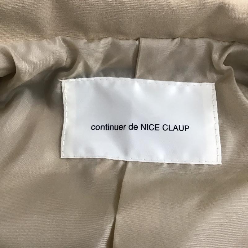 ナイスクラップ NICE CLAUP ジャケット、上着 ジャケット、ブレザー 230120 Continuer de NICE CLAUP テーラードJK FREE 無地 ベージュ / ベージュ /  レディース USED 古着 中古 10121099
