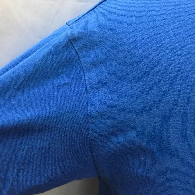 ブルーブルー BLUE BLUE Tシャツ 半袖 700039-171 Vネック 1 ロゴ、文字 青 / ブルー /  メンズ USED 古着 中古 10115522