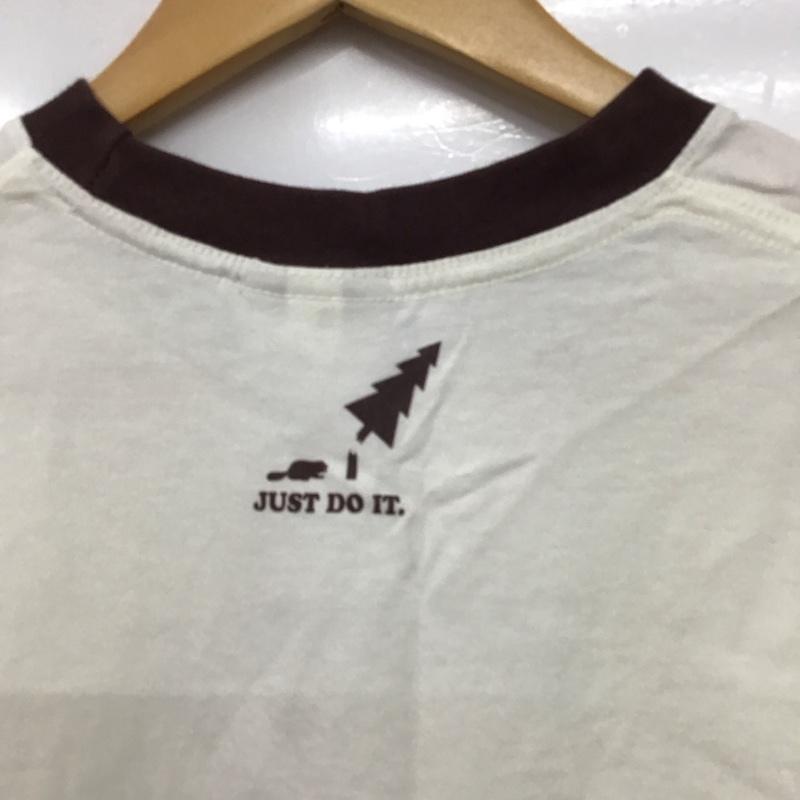 ナイキ NIKE Tシャツ 半袖 半袖カットソー プリントTシャツ クルーネックカットソー M プリント 白 / ホワイト /  メンズ USED 古着 中古 10149510