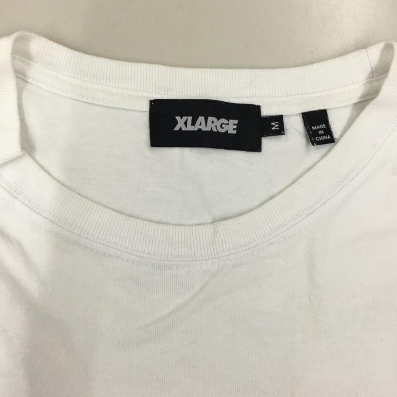 エクストララージ XLARGE Tシャツ 半袖 半袖カットソー プリントTシャツ クルーネックカットソー M プリント 白 / ホワイト /  メンズ USED 古着 中古 10122891