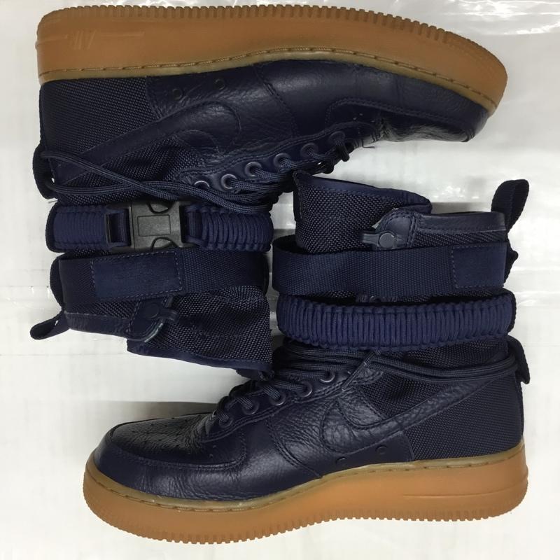 ナイキ NIKE スニーカー スニーカー 864024-400 SF AF1 25cm 25.0cm ロゴ、文字 紺 / ネイビー /  レディース USED 古着 中古 10110161