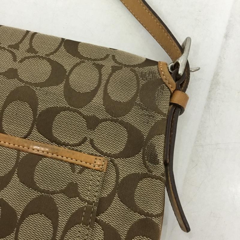 コーチ COACH ショルダーバッグ ショルダーバッグ 6079 シグネチャー 総柄 ベージュ / ベージュ /  レディース USED 古着 中古 10147449