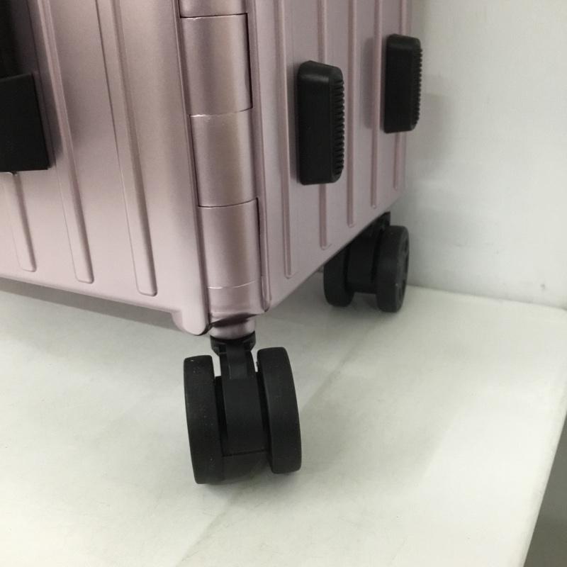 アンドフラット &.FLAT スーツケース、トランク スーツケース、トランク FL14-4-00001 折りたたみ ハードキャリーバッグ キャリーケース 箱有 ロゴ、文字 桃 / ピンク /  メンズ USED 古着 中古 10137508