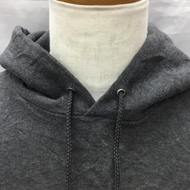 チャンピオン Champion パーカー 長袖 長袖パーカー フード付きパーカー プリントスウェット トレーナー M ロゴ、文字 灰 / グレー /  メンズ USED 古着 中古 10113531