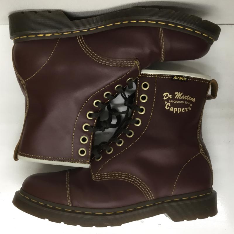 ドクターマーチン Dr.Martens ブーツ 一般 CAPPERS 8ホールブーツ US：11 ロゴ、文字 ボルドー / ボルドー /  メンズ USED 古着 中古 10108140