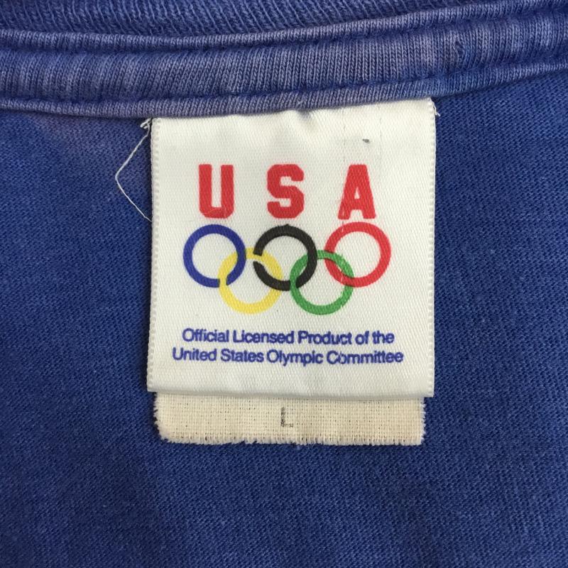 古着 USED Tシャツ 半袖 WPL 7232 USA オリンピック 半袖 Tシャツ L ロゴ、文字 青 / ブルー /  メンズ USED 古着 中古 10129794