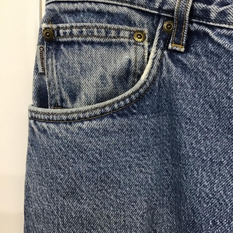 カーハート Carhartt パンツ デニム、ジーンズ テーパード 無地 青 / ブルー /  メンズ USED 古着 中古 10121381