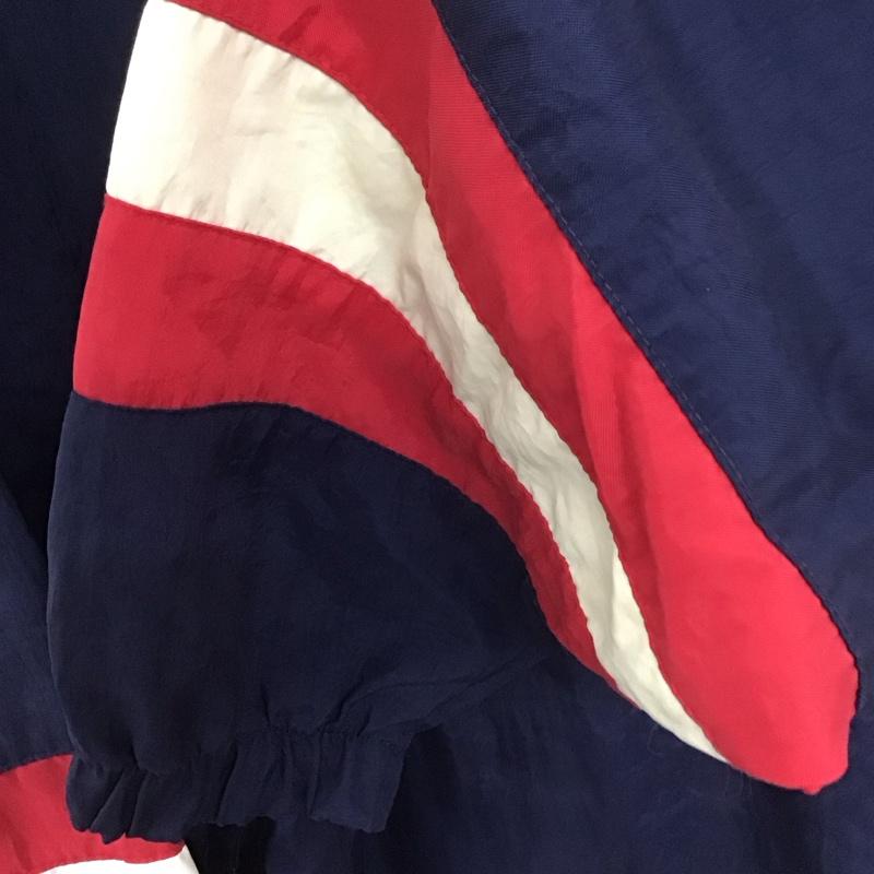 チャンピオン Champion ジャケット、上着 ジャケット、ブレザー プルオーバージャケット アウター Vネック スポーツウェア ロゴ、文字 紺 / ネイビー /  メンズ USED 古着 中古 10140122