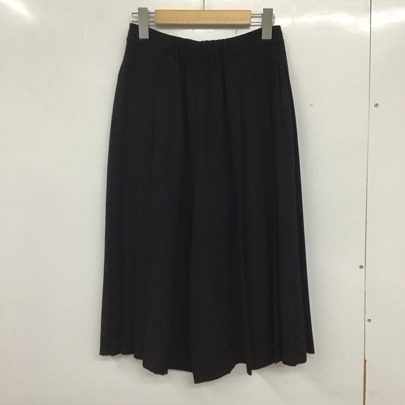 ロペピクニック ROPE  PICNIC ボトムス ボトムス GDS-5600-B ガウチョパンツ プリーツ 36 無地 黒 / ブラック /  レディース USED 古着 中古 10133666