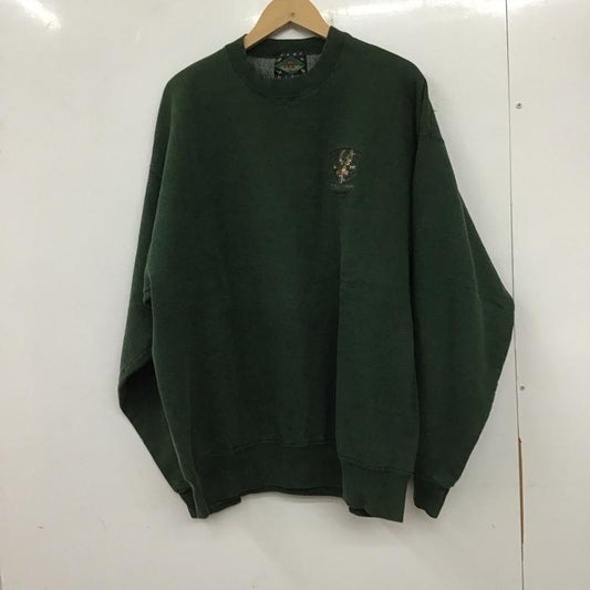 古着 USED トレーナー 長袖 長袖トレーナー スウェット クルーネック プルオーバー XL ロゴ、文字 緑 / グリーン /  メンズ USED 古着 中古 10137305