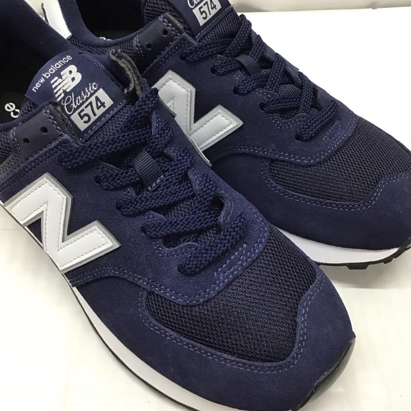ニューバランス New Balance スニーカー スニーカー ML574EN2 タグ付き 27.5cm 27.5cm ロゴ、文字 紺 / ネイビー / X 白 / ホワイト /  メンズ USED 古着 中古 10121609